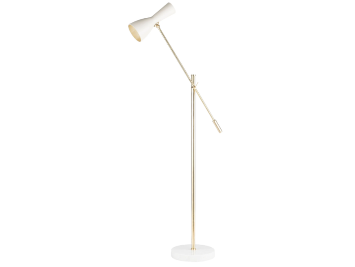 WORMHOLE 01j - Reading floor lamp with swing arm _ Il Bronzetto